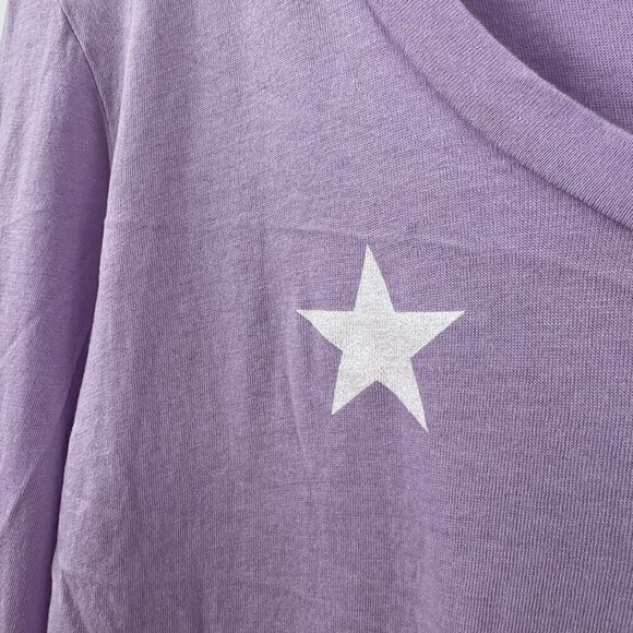 Sundry Purple Stars Long Sleeve - Picture 4 of 9